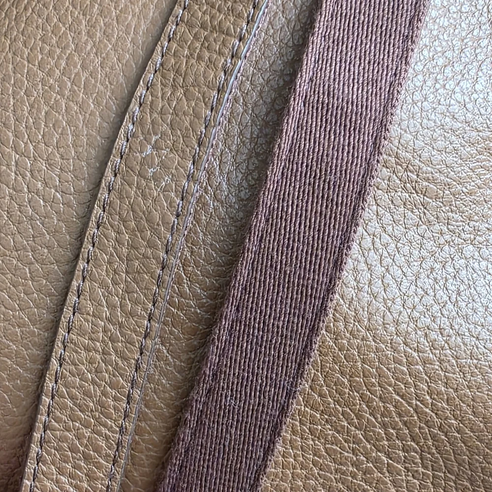 Fossil Erin Pebbled Leather Crossbody Bag Tan Brown Zip Top Shoulder Purse